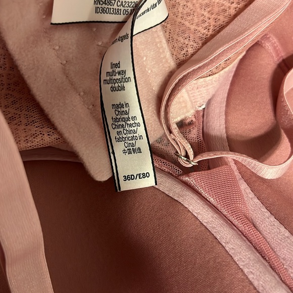 VS Dream Angels Pink Floral Lace Bra 36D - Picture 4 of 4